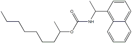 N-[1-(1-Naphtyl)ethyl]carbamic acid (1-methyloctyl) ester,,结构式