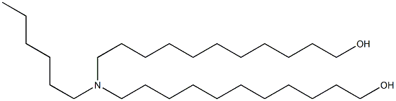 11,11'-(Hexylimino)bis(1-undecanol),,结构式