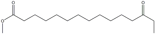 13-オキソペンタデカン酸メチル 化学構造式
