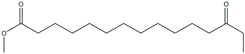 13-Oxopentadecanoic acid methyl ester 结构式