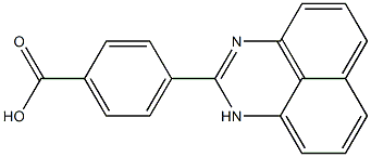 4-(1H-Perimidin-2-yl)benzoic acid Struktur