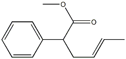 2-Phenyl-4-hexenoic acid methyl ester Structure