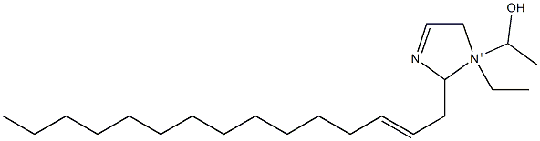 1-Ethyl-1-(1-hydroxyethyl)-2-(2-pentadecenyl)-3-imidazoline-1-ium Structure