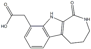 2,3,4,5-Tetrahydro-1-oxo-1H,10H-azepino[3,4-b]indole-9-acetic acid,,结构式