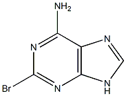 2-Bromo-9H-purin-6-amine,,结构式