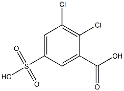 2,3-Dichloro-5-sulfobenzoic acid Struktur