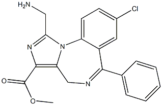 1-(Aminomethyl)-8-chloro-6-phenyl-4H-imidazo[1,5-a][1,4]benzodiazepine-3-carboxylic acid methyl ester