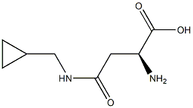 N4-(Cyclopropylmethyl)-L-asparagine Struktur