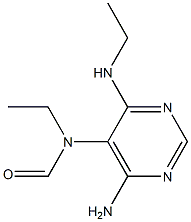  4-Amino-6-ethylamino-5-(N-ethylformylamino)pyrimidine