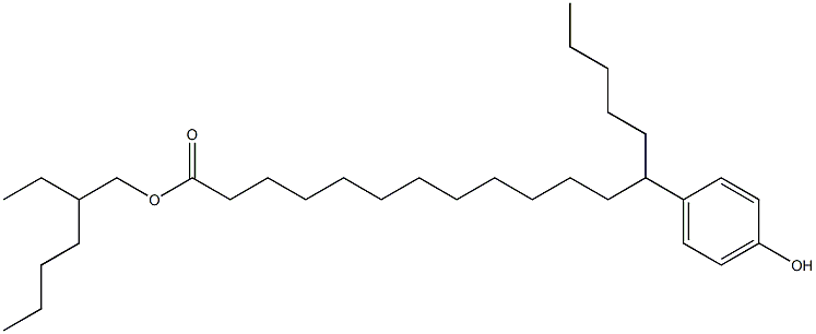 13-(4-Hydroxyphenyl)stearic acid 2-ethylhexyl ester 结构式