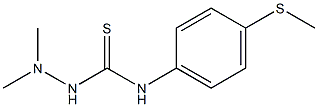 1,1-Dimethyl-4-[4-(methylthio)phenyl]thiosemicarbazide,,结构式