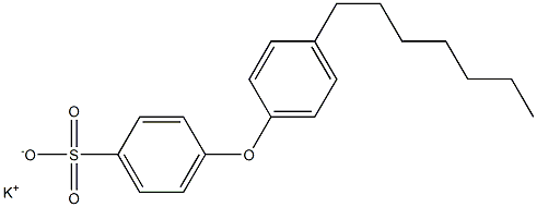 4-(4-Heptylphenoxy)benzenesulfonic acid potassium salt,,结构式
