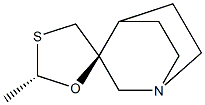 (3S,2'S)-2'-Methylspiro[1-azabicyclo[2.2.2]octane-3,5'-[1,3]oxathiolane] Structure