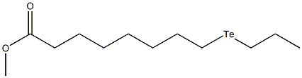 9-Telluradodecanoic acid methyl ester Structure
