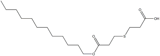 3,3'-チオジプロピオン酸水素1-ドデシル 化学構造式