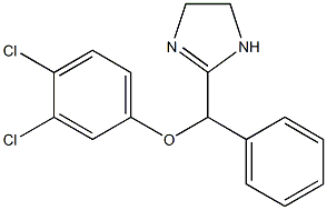 2-[(3,4-Dichlorophenoxy)-(phenyl)methyl]-2-imidazoline Structure