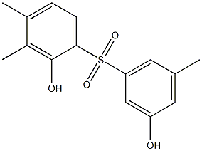 2,3'-Dihydroxy-3,4,5'-trimethyl[sulfonylbisbenzene],,结构式