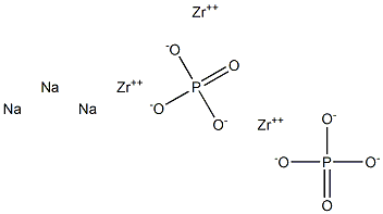 りん酸ナトリウムジルコニウム(II) 化学構造式