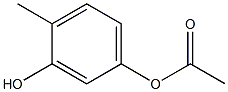 Acetic acid 3-hydroxy-4-methylphenyl ester Structure