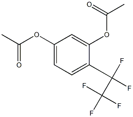 4-(Pentafluoroethyl)benzene-1,3-diol diacetate Struktur