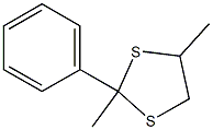 2,4-Dimethyl-2-phenyl-1,3-dithiolane 结构式