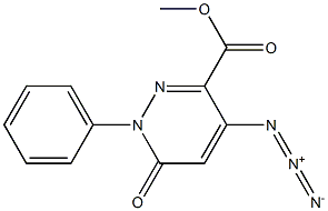 1,6-Dihydro-4-azido-6-oxo-1-(phenyl)pyridazine-3-carboxylic acid methyl ester Structure