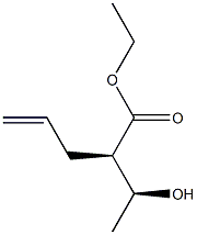 (2R,3S)-2-Allyl-3-hydroxybutanoic acid ethyl ester 结构式