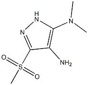 4-Amino-5-dimethylamino-3-methylsulfonyl-1H-pyrazole