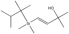 4-[Dimethyl(1,1,2-trimethylpropyl)silyl]-2-methyl-3-buten-2-ol,,结构式