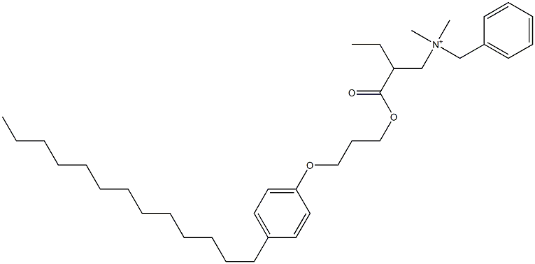 N,N-Dimethyl-N-benzyl-N-[2-[[3-(4-tridecylphenyloxy)propyl]oxycarbonyl]butyl]aminium