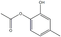 Acetic acid 2-hydroxy-4-methylphenyl ester Struktur