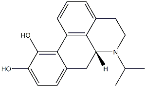 (6aR)-5,6,6a,7-Tetrahydro-6-isopropyl-4H-dibenzo[de,g]quinoline-10,11-diol,,结构式