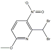 2-Methoxy-5-nitro-6-dibromomethylpyridine Structure