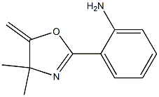 2-(2-Aminophenyl)-4,5-dihydro-4,4-dimethyl-5-methyleneoxazole,,结构式