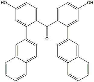 2-Naphtyl(4-hydroxyphenyl) ketone Structure