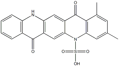  5,7,12,14-Tetrahydro-1,3-dimethyl-7,14-dioxoquino[2,3-b]acridine-5-sulfonic acid