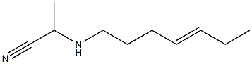2-(4-Heptenylamino)propiononitrile 结构式