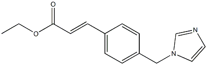 (E)-3-[p-(1H-Imidazol-1-ylmethyl)phenyl]acrylic acid ethyl ester Structure