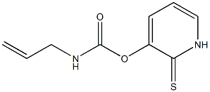 アリルカルバミド酸(1,2-ジヒドロ-2-チオキソピリジン)-3-イル 化学構造式
