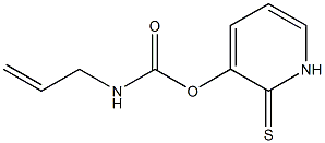 Allylcarbamic acid (1,2-dihydro-2-thioxopyridin)-3-yl ester Structure