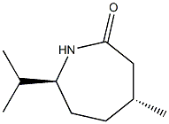 (4R,7S)-7-Isopropyl-4-methylhexahydro-1H-azepine-2-one Struktur