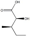 (2S,3R)-2-ヒドロキシ-3-メチルペンタン酸 化学構造式