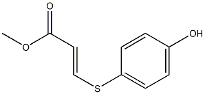 (E)-3-[(4-Hydroxyphenyl)thio]acrylic acid methyl ester Structure