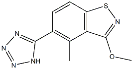 3-Methoxy-5-(1H-tetrazol-5-yl)methyl-1,2-benzisothiazole Structure