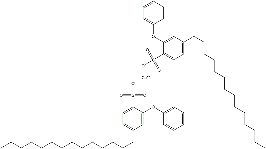 Bis(2-phenoxy-4-tetradecylbenzenesulfonic acid)calcium salt 结构式