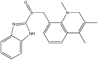 1,2-Dihydro-1,3,4-trimethyl-8-[(1H-benzimidazol-2-yl)sulfinylmethyl]quinoline