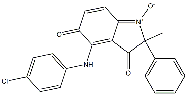 4-(4-Chlorophenylamino)-2-methyl-3,5-dioxo-2-phenyl-3,5-dihydro-2H-indole 1-oxide Structure