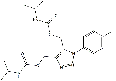 1-(4-Chlorophenyl)-1H-1,2,3-triazole-4,5-dimethanol bis(N-isopropylcarbamate) Structure