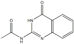 N-[(3,4-Dihydro-4-oxoquinazolin)-2-yl]acetamide 结构式