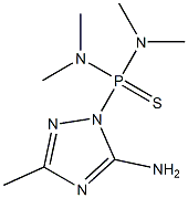 (5-Amino-3-methyl-1H-1,2,4-triazol-1-yl)bis(dimethylamino)phosphine sulfide 结构式